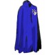 cape bleue sur mesure avec son blason