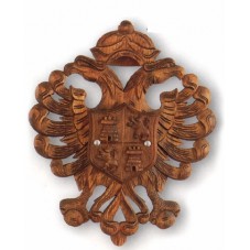 blason en bois support épée