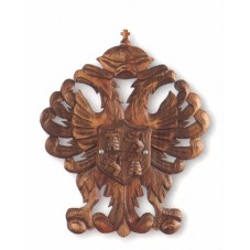 blason en bois support épée 