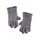 gants en maille acier galvanisé inoxydable