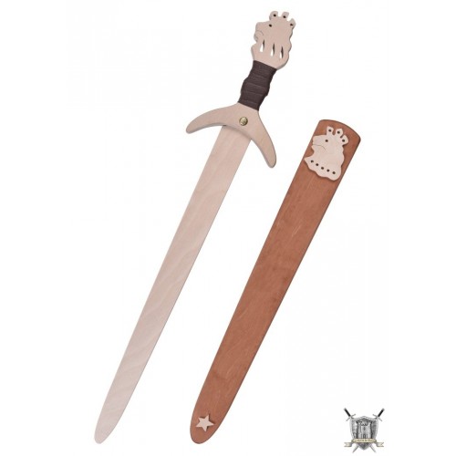 Lumière Épée Avec Fourreau LED Jouets Arme Enfants Sagesse Swords