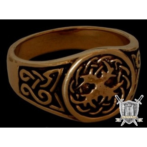 Bague celtique Yggdrasil, bronze