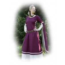 Robe médoévale de Dorothée coton et lin