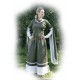 Robe médoévale de Dorothée coton et lin