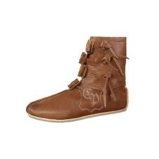 Chaussures viking Thor en cuir marron clair