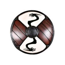 Bouclier au dragon viking latex