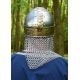 casque viking avec joues et mailles 