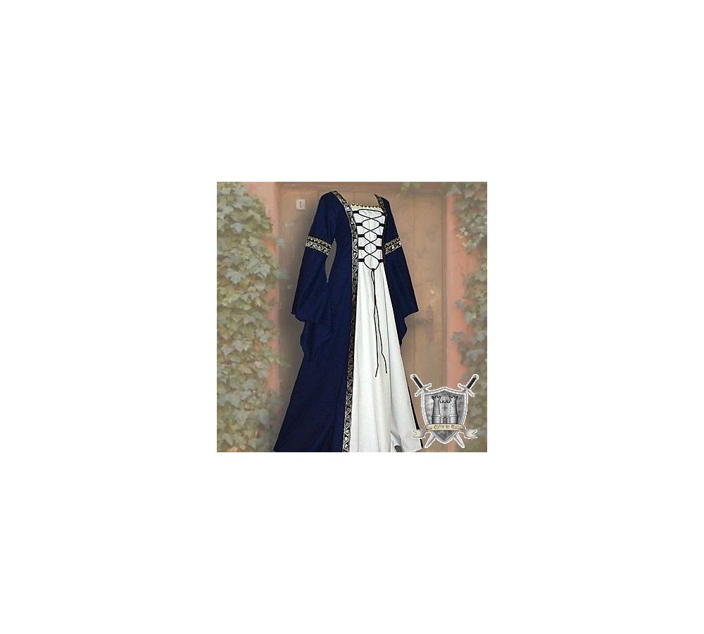 Robe Médiévale Cottagecore Pour Femmes, Vintage, à Lacets, Pièces
