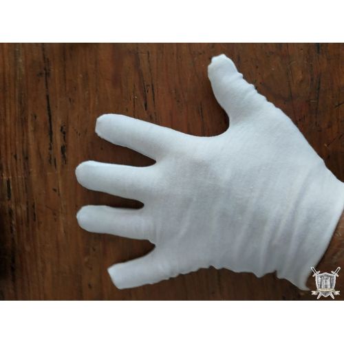 gants blancs extensibles