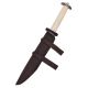 Dague seax courte manche en os avec fourreau