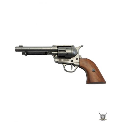 Revolver sherif et 6 cartouches en laiton reproductions