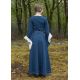 Robe médiévale coton naturel bleu