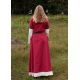 Robe médiévale Alvina coton rouge