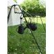 Barre de suspension BBQ entre 2 tripodes