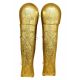 Attelles romaines de jambes prétoriennes, laiton