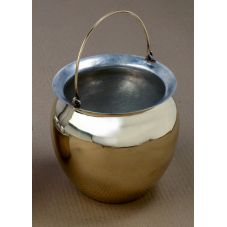 Situla pot romain en laiton étamé