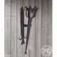 Torche médiévale en fer forgé rustique 70cm
