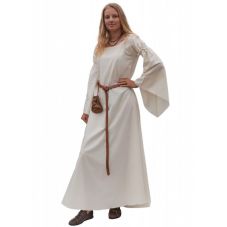 Robe médièvale blanche 100% coton