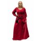 Robe en velours rouge isabelle 100% coton