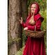 Robe en velours rouge isabelle 100% coton