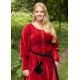 Robe en velours rouge isabelle 100% coton