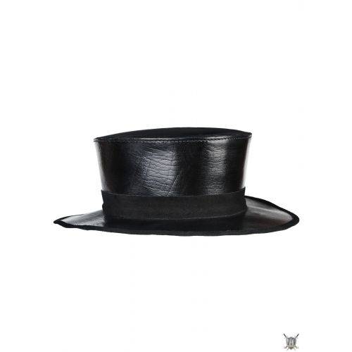 chapeau de médecin de la peste en cuir noir 