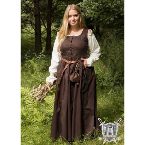 Medieval Rüstwams 100% Coton - Taille S à XXL, Couleur Naturel Pour Reconstitution Historique