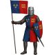 Tabard British Kingdom velours 410gr imprimé haute qualité