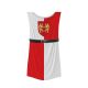 Tabard chevalier blason aux lions velours 460gr imprimé haute qualité