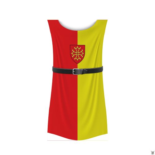 Tabard cathare velours 460gr imprimé haute qualité