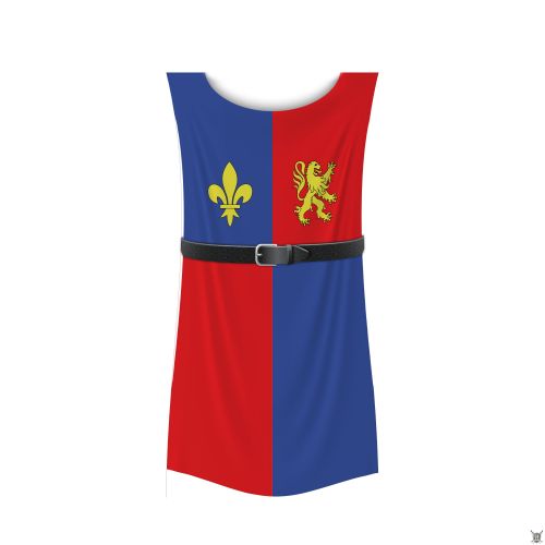 Tabard royal velours 460gr imprimé haute qualité