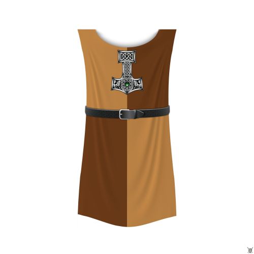 Tabard Viking marteau de Thor velours  460gr imprimé haute qualité