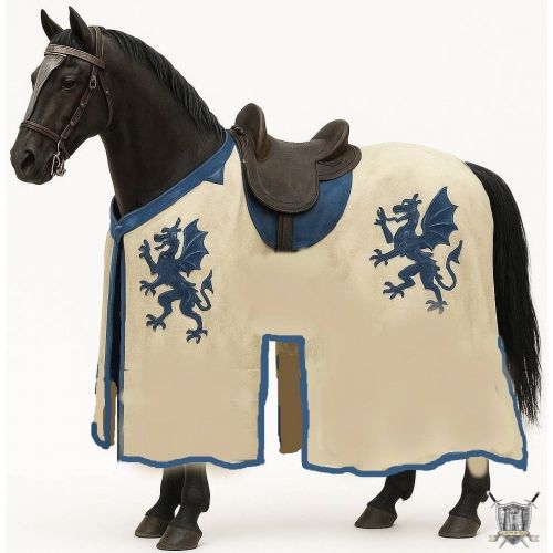 Caparaçon dragon bleu