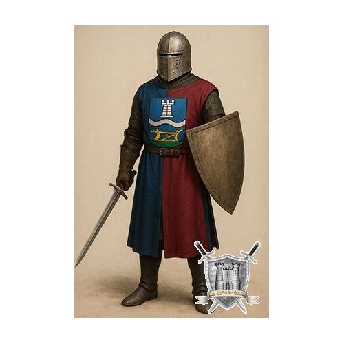 Tabard sur mesure en velours &eacute;pai