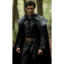 cape viking et fourrure