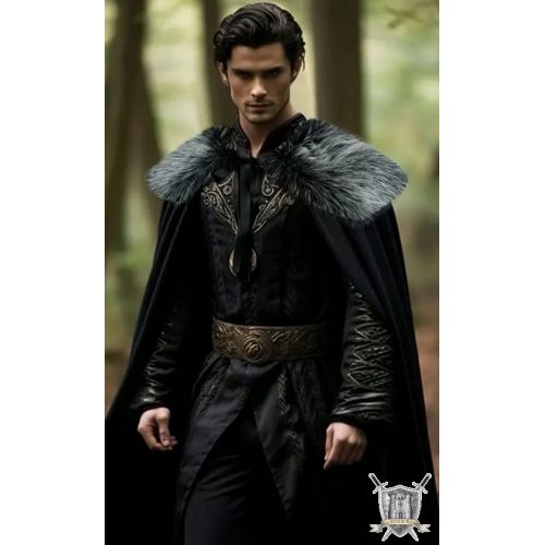 cape viking et fourrure