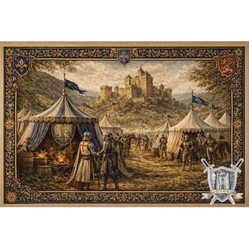 Tapisserie campement de bataille 100x66cm