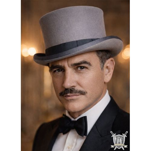 Elégant chapeau haut de forme 19ème siècle Elégant chapeau haut de forme 19ème siècle