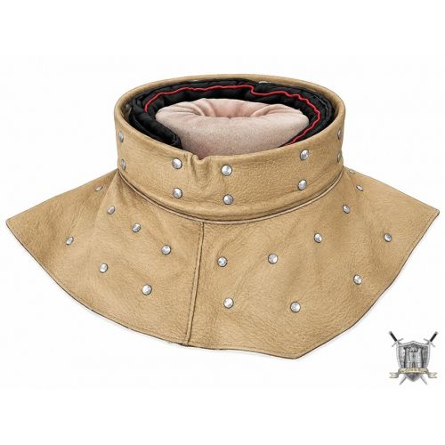 gorgerin cuir et acier