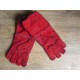 gants cuir rouge